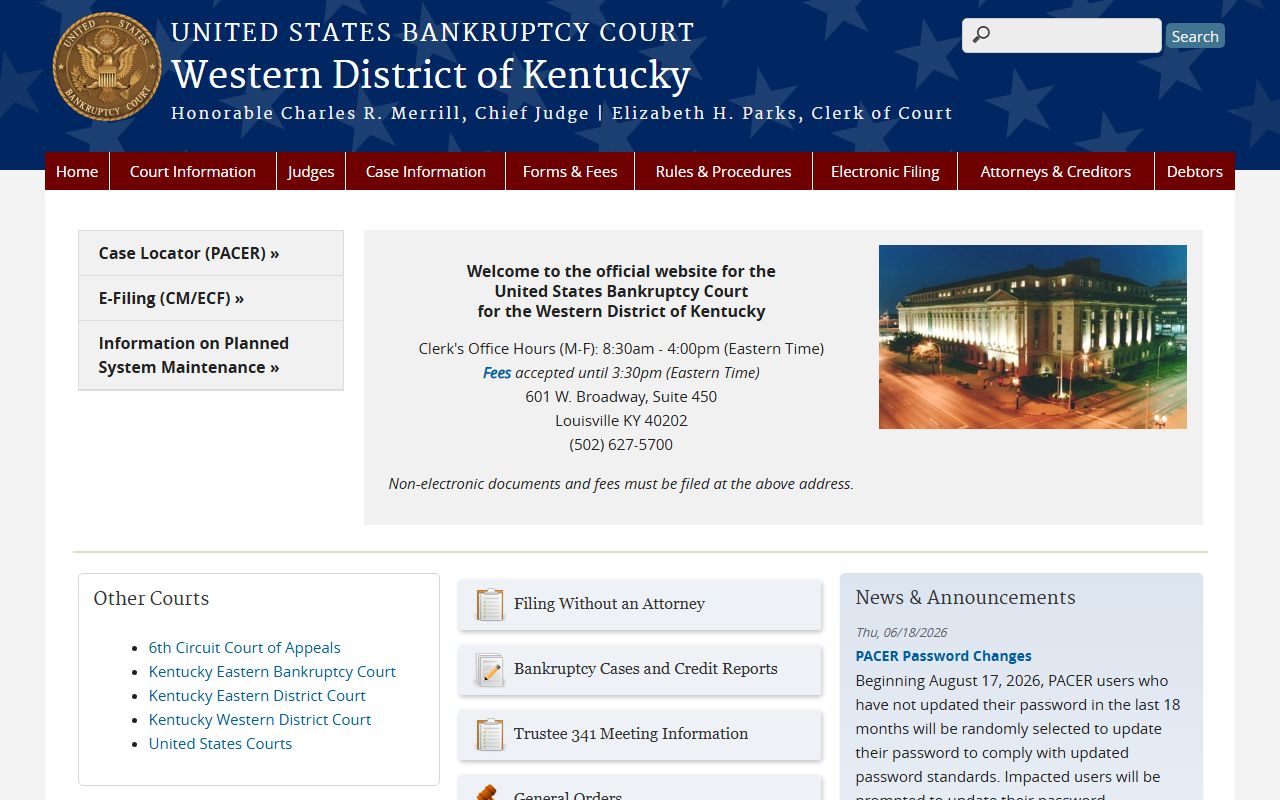 Lyon County court records and Western District bankruptcy court source