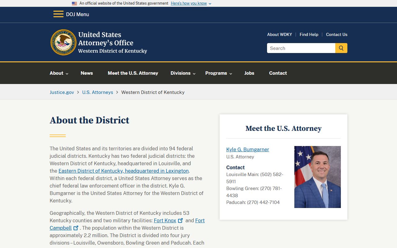 Lyon County Circuit Court records and federal prosecutor source
